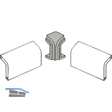 Innenecke f�r Rohrabdeckleiste Eiche