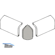 Aussenecke f�r Rohrabdeckleiste Eiche