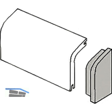 Endst�ck f�r Rohrabdeckleiste Eiche, rechts