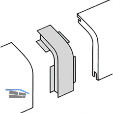 Verbinder f�r Rohrabdeckleiste wei�