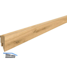 LICO Sockelleiste Vinyl Samteiche, Roheiche, Brauneiche, Cognaceiche Hell, 18/50