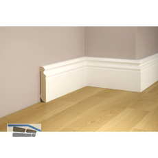 TILO Sockelleiste weiss RAL 9016 foliert 16/75