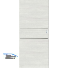 SOLIDO Donau Schiebet�re CPL Authentic Grigio quer, 2 Lisenen, 820x2070 mm