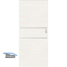 SOLIDO Donau Schiebet�re CPL Authentic Bianco quer, 2 Lisenen, 820x2070 mm