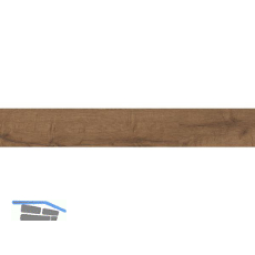 LICO Sockelleiste Vinyl HDF, Eiche Umbra, 18/45