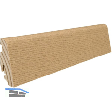 HARO Massiv-Sockelleiste furniert Eiche invisible ge�lt, 19x58