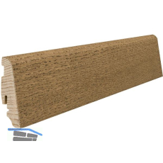 HARO Massiv-Sockelleiste furniert Eiche Puro sandbraun ge�lt, 19x58