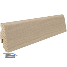 HARO Massiv-Sockelleiste furniert Eiche sandgrau naturaDur