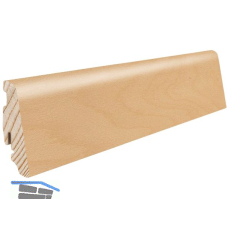 HARO Massiv-Sockelleiste furniert Bergahorn versiegelt, 19x58