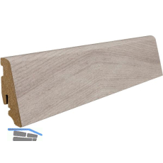 HARO Laminat Sockelleiste Eiche Emilia samtgrau, 19/58