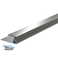 K�GELE T-FLEX Abschlussprofil edelstahloptik 7 - 13 mm, 1000 mm