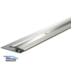 K�GELE Mini Flex �bergangsprofil Edelstahloptik 3,9 - 7,6 mm, 1000 mm