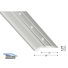 K�GELE Einfassprofil Alu silber eloxiert, gelocht, 30/1000 mm
