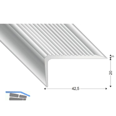K�GELE Treppenkante 42,5 x 20 mm, 2700 mm