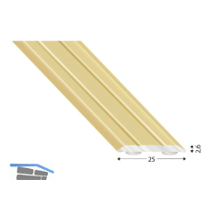 K�GELE Abdeckprofil Alu sand eloxiert 25/1000 mm