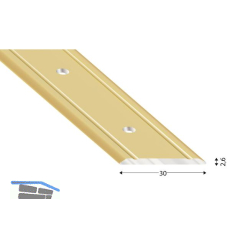 K�GELE Abdeckprofil Alu sand eloxiert 30/2700 mm