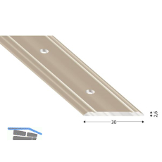 K�GELE Abdeckprofil Alu Edelstahloptik 30/2660 mm