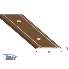 K�GELE Abdeckprofil Alu bronze eloxiert 30/1000 mm