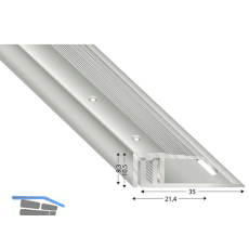 K�GELE Abschlussprofil 2700 silber eloxiert