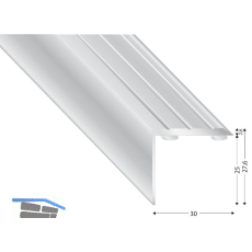 K�GELE Winkelprofil Alu silber, selbstklebend, 30 x 25 mm, 2700 mm