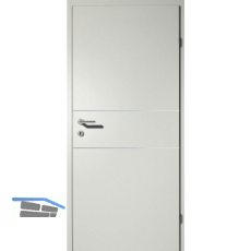 SOLIDO Smart Innent�re CPL Nebelgrau, 2 Lisenen VB Links TBA 1050/2030mm