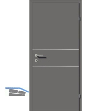 SOLIDO Smart Innent�re CPL Titangrau, 2 Lisenen VB Links TBA 700/2030mm