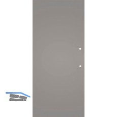 SOLIDO Glasschiebet�r BlackShine, mit Sto�griff Bohrung 820x2100