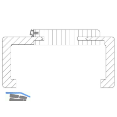 SOLIDO Donau Fertigholzzarge stumpf CPL wei� RAL 9016 LI 900/2010/ 90 mm