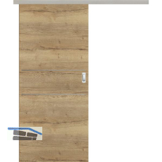 SOLIDO Donau Schiebet�re Set CPL Authentic Risseiche quer, 2 Lisenen, 920x2070