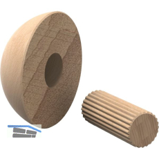 Abdeckkappen Mod. AK50F Buche roh