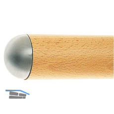 Handlauf-Baukastensystem Endhalbkugel Edelstahl lackiert