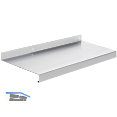 Au�enfensterbank Standard 25 Aluminium blank natur 210 mm