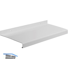 Au�enfensterbank Standard 25 Aluminium wei� RAL 9016 lackiert 150 mm