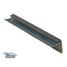 Loggia Abschluss Standard 25 blank L�nge 380mm rechts