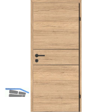 SOLIDO Smart Innent�re CPL Saloon Eiche 2 Lisenen schwarz VB LI TBA 900/2030 mm