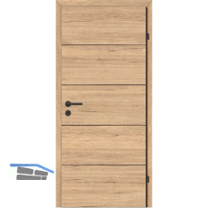 SOLIDO Smart Innent�re CPL Saloon Eiche 4 Lisenen schwarz VB RE TBA 950/2030 mm