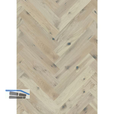 SOLIDO Fischgr�t Eiche kraftvoll leicht geb�rstet, wei� ge�lt, 14 mm