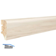 SOLIDO Sockelleiste Eiche wei� 16/40