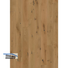 SOLIDO Landhausdiele Eiche Apricot, leicht geb�rstet, creme ge�lt, 14 mm