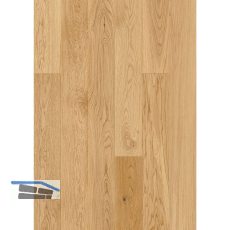 SOLIDO Landhausdiele Eiche ruhig, leicht geb�rstet, natur ge�lt, 14 mm