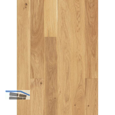 SOLIDO Landhausdiele Eiche kraftvoll, leicht geb�rstet, natur ge�lt, 14 mm