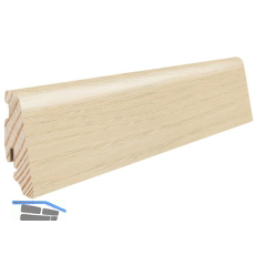 HARO Massiv-Sockelleiste furniert Esche lichtwei� furniert ge�lt, 19x58