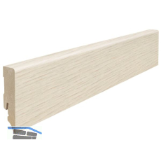 HARO Laminat Sockelleiste Bergeiche nat�rlich wei�, 16/58