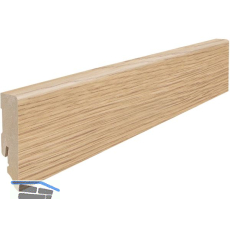 HARO Laminat Sockelleiste, Eiche hell lebhaft, Eiche Portland puro, 16/58