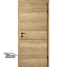 SOLIDO Smart Innent�re CPL Ripped Eiche 2 Lisenen schwarz VB LI TBA 650/2030mm