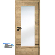 SOLIDO Smart Innent�re CPL Ripped Eiche 4 Lisenen schwarz GL RE TBA 950/2030mm