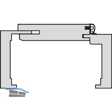 SOLIDO Fertigholzzarge Creativ E Spliteiche ge�lt Rechts 900/2010/170 mm