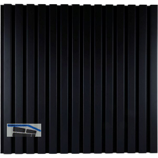 Akustikpaneel mit Softkante schwarz / schwarz