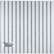 Akustikpaneel mit Softkante wei� / wei�