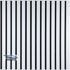 Akustikpaneel mit Softkante wei� / schwarz